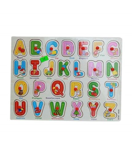 Exclusive Wooden English Alphabet Set Puzzle Mat